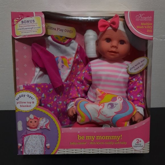 Baby Emma blue eyes by Kingstate the Doll Crafter with accessories  NIB - Picture 3 of 5